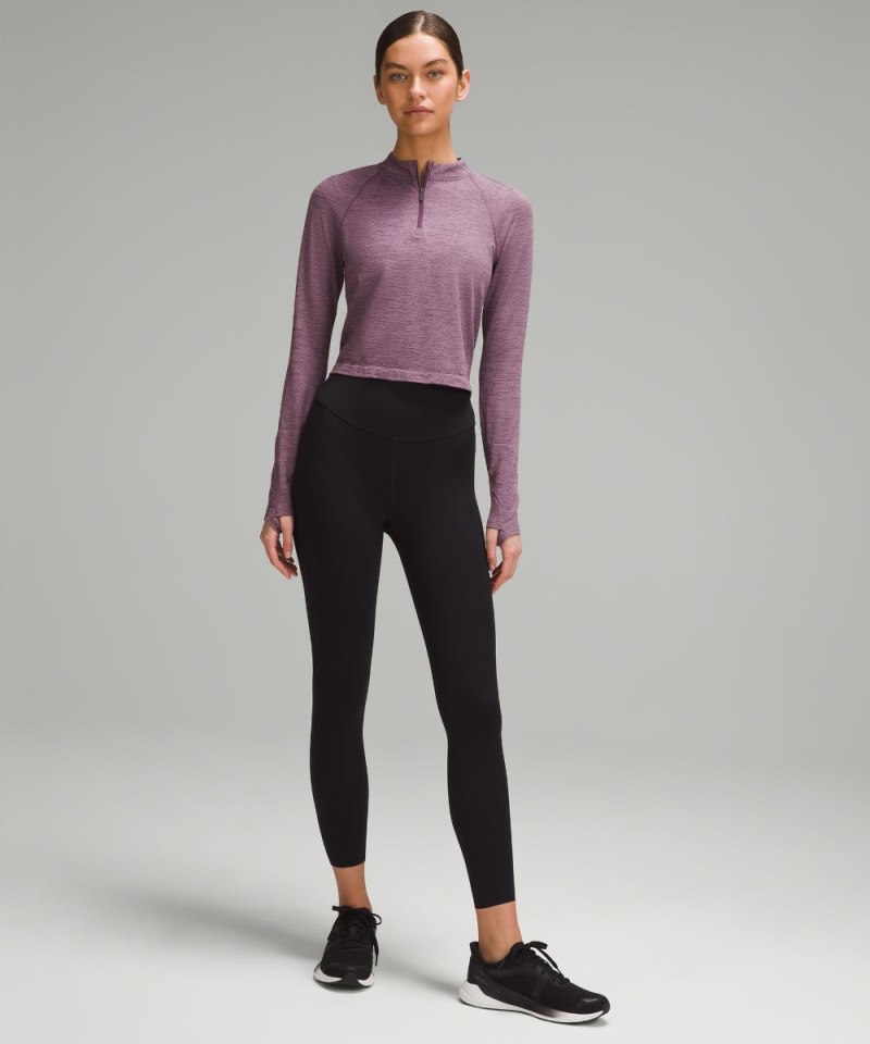 Lululemon Swiftly Tech Mockneck Half Zip 2.0 *Race Length Grape Thistle / Cyber Violet Online Outlet Sale