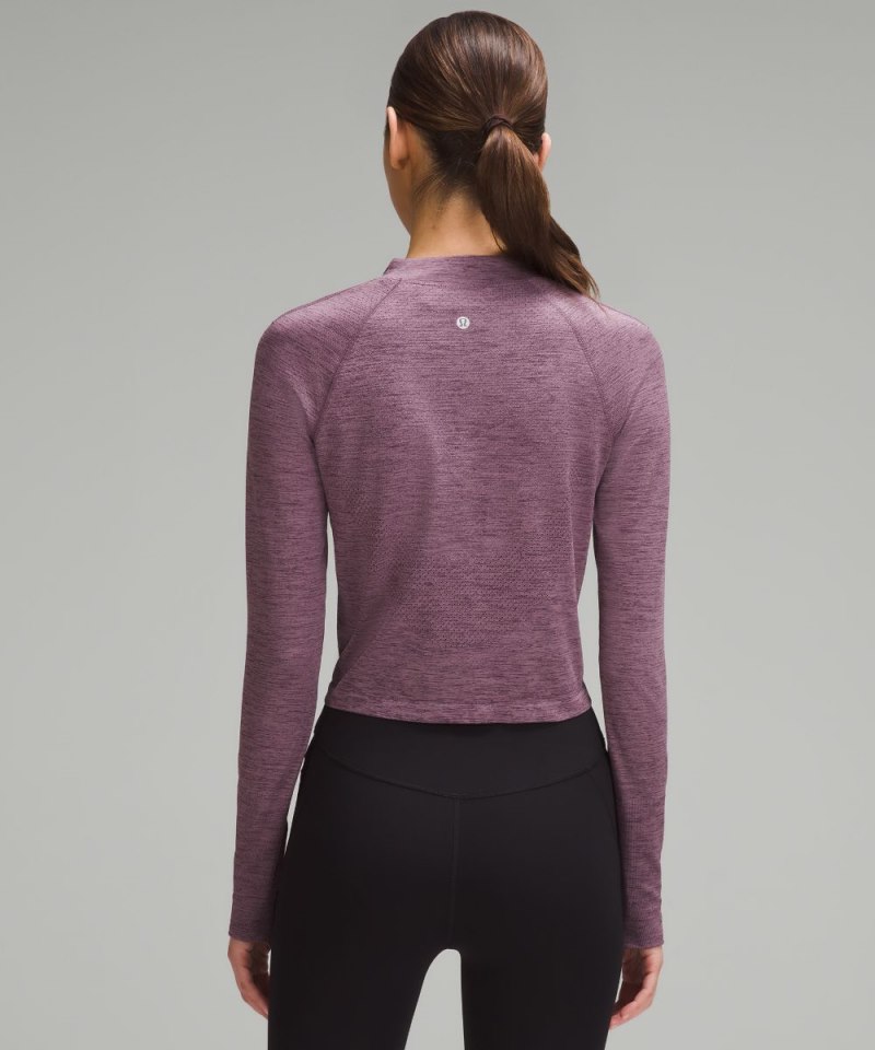 Lululemon Swiftly Tech Mockneck Half Zip 2.0 *Race Length Grape Thistle / Cyber Violet Online Outlet Sale