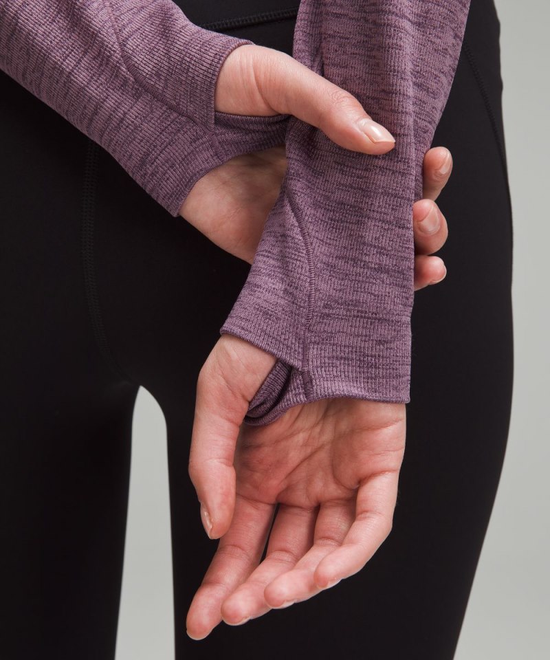 Lululemon Swiftly Tech Mockneck Half Zip 2.0 *Race Length Grape Thistle / Cyber Violet Online Outlet Sale