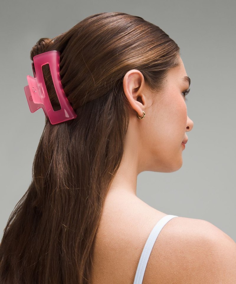 Lululemon Extra Large Claw Hair Clip Sakura Pink Online Outlet Sale