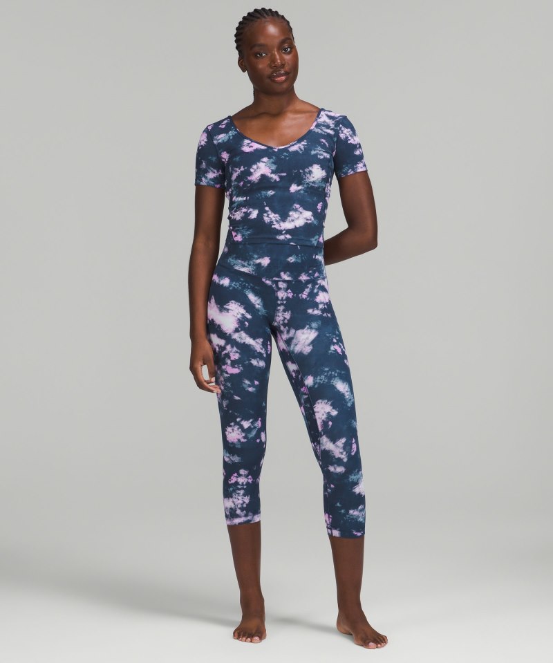 Lululemon lululemon Align™ T-Shirt Circulate Tie Dye Mineral Blue Multi Online Outlet Sale