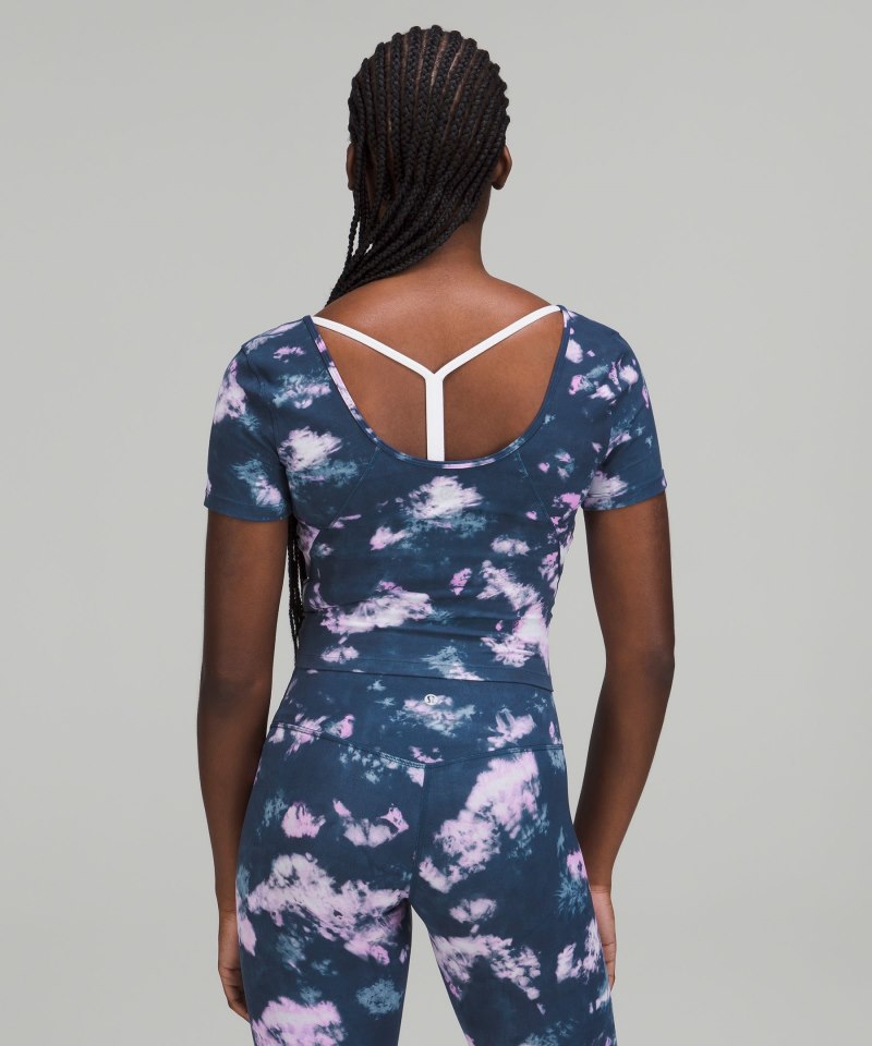 Lululemon lululemon Align™ T-Shirt Circulate Tie Dye Mineral Blue Multi Online Outlet Sale