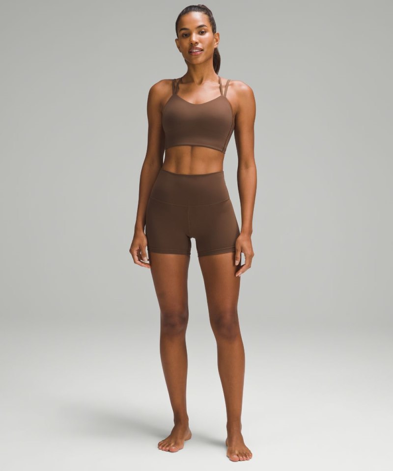 Lululemon Like a Cloud Longline Bra *Light Support, B / C Cup Java (not available) Online Outlet Sale
