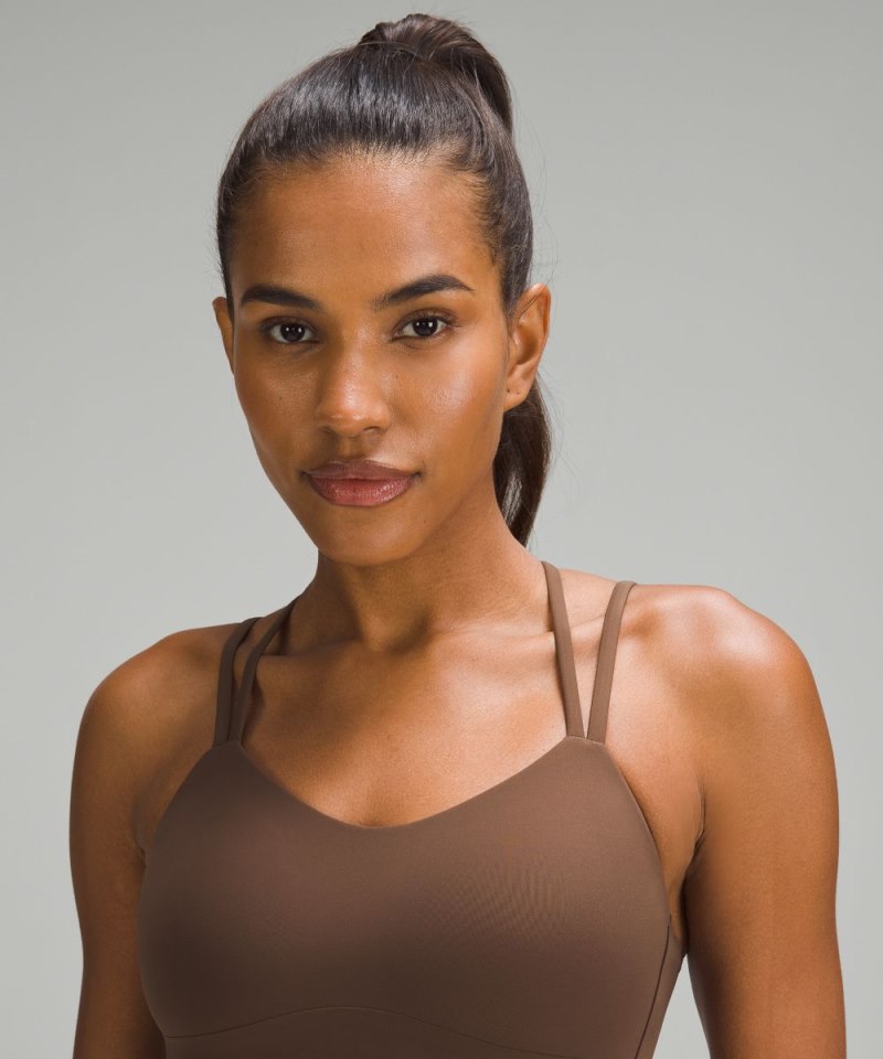 Lululemon Like a Cloud Longline Bra *Light Support, B / C Cup Java (not available) Online Outlet Sale