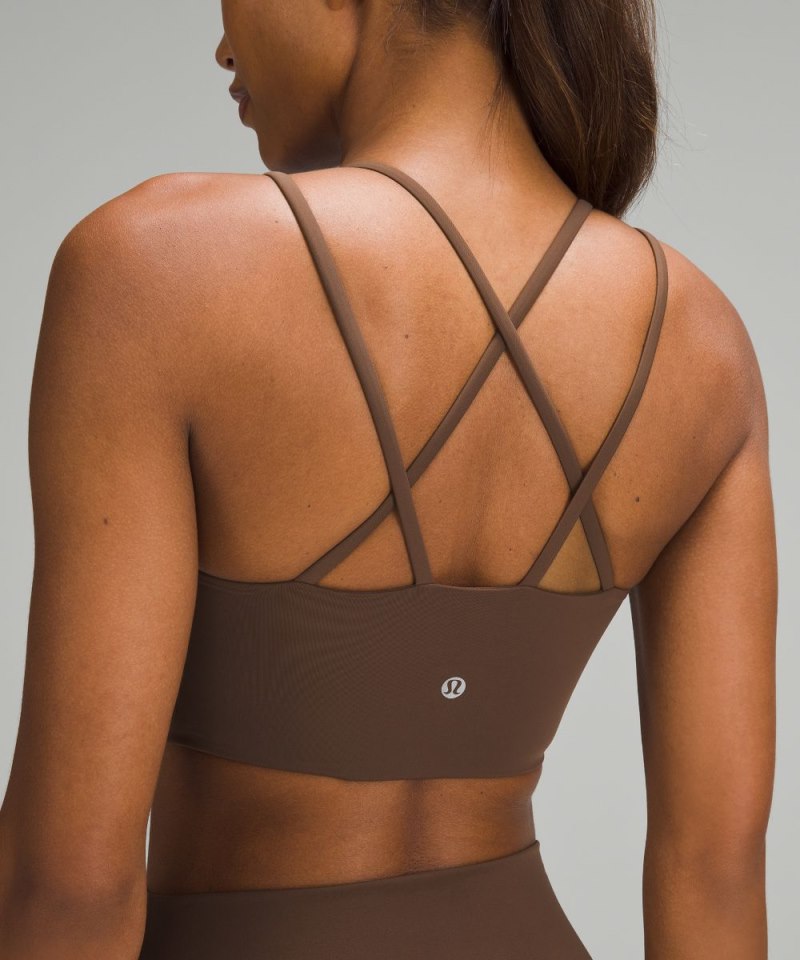 Lululemon Like a Cloud Longline Bra *Light Support, B / C Cup Java (not available) Online Outlet Sale