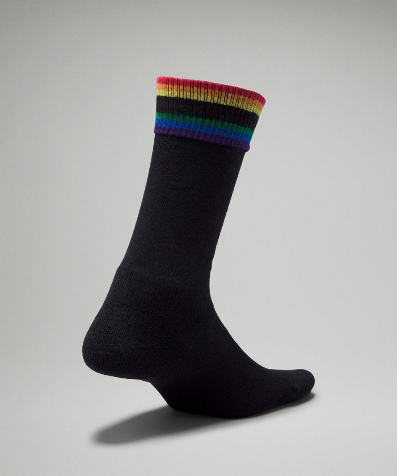 Lululemon Men's Daily Stride Comfort Crew Sock Black Online Outlet Sale
