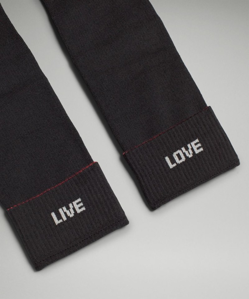 Lululemon Men's Daily Stride Comfort Crew Sock Black Online Outlet Sale