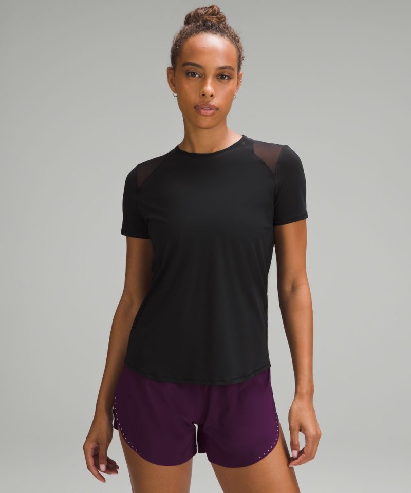 Lululemon Sculpt Short-Sleeve Shirt Black Online Outlet Sale