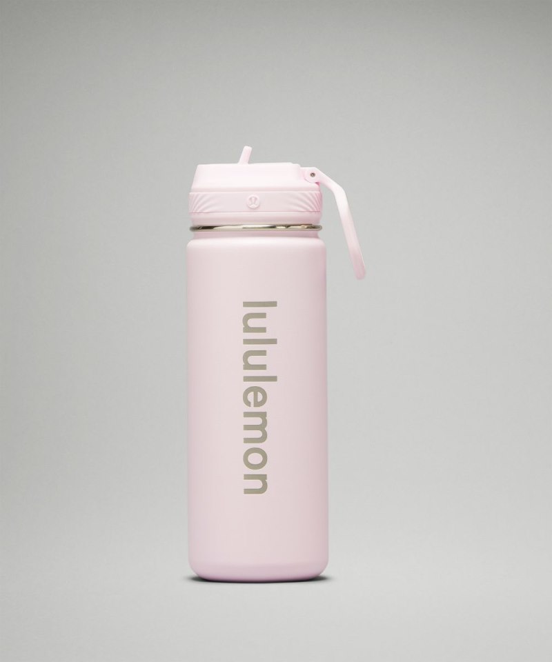Lululemon Back to Life Sport Bottle 18oz *Straw Lid Pink Glow Online Outlet Sale