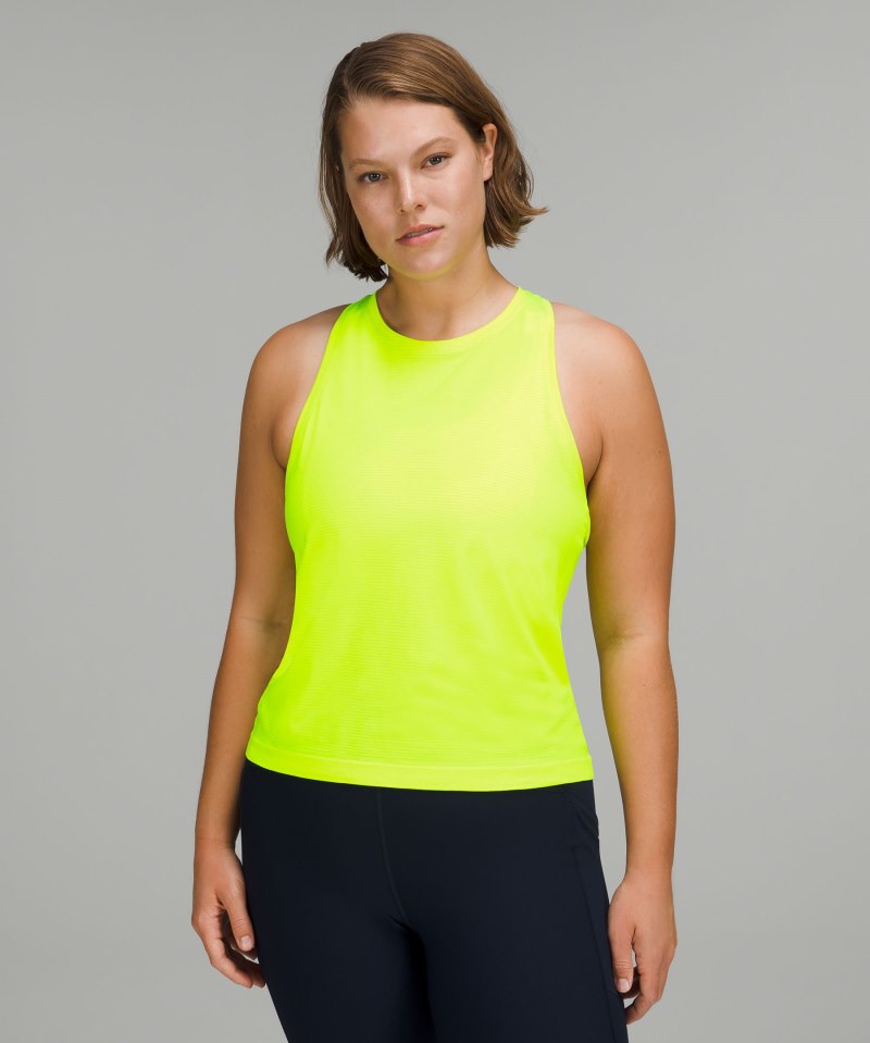 Lululemon Swiftly Tech High-Neck Tank Top 2.0 *Race Length Highlight Yellow / Highlight Yellow Online Outlet Sale