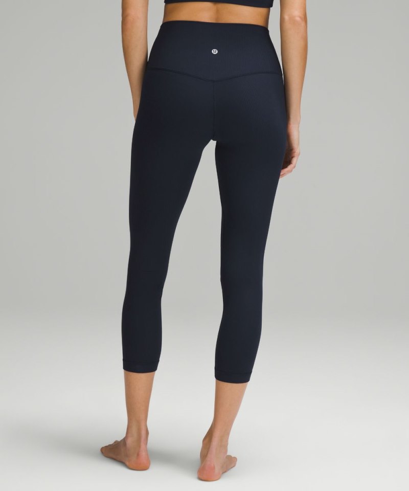 Lululemon lululemon Align™ High-Rise Ribbed Crop 23" True Navy Online Outlet Sale