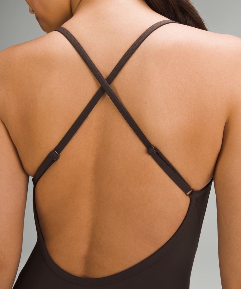 Lululemon lululemon Align™ Cross-Back Bodysuit 25" Espresso (not available) Online Outlet Sale