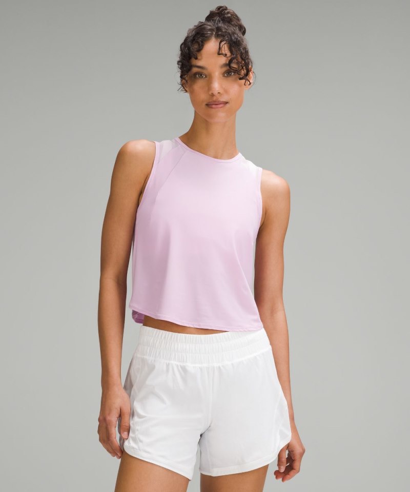 Lululemon Sculpt Cropped Tank Top Vitapink Online Outlet Sale