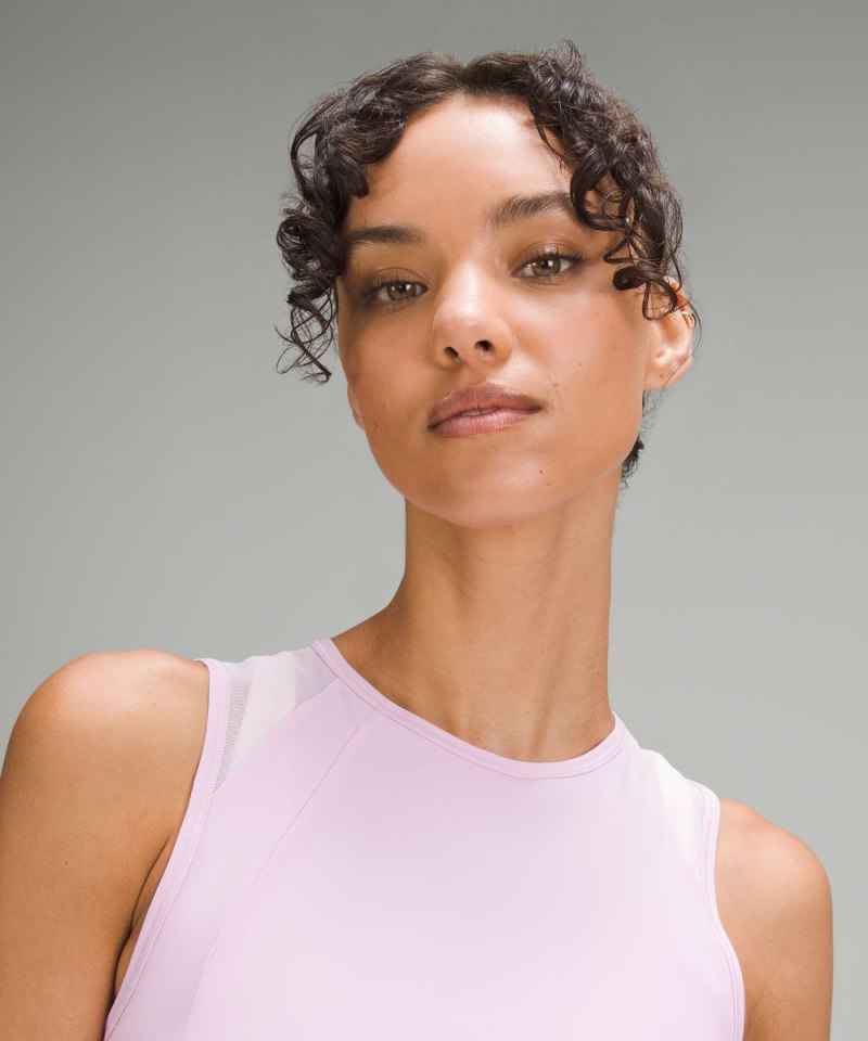 Lululemon Sculpt Cropped Tank Top Vitapink Online Outlet Sale