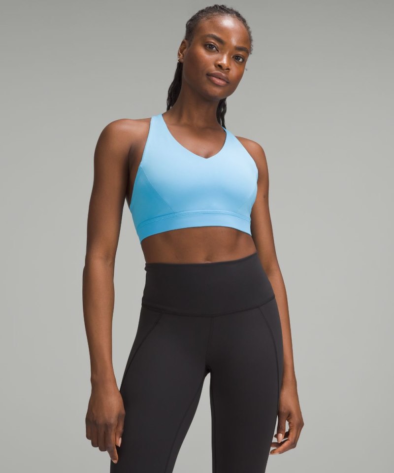 Lululemon Envital Bra *Medium Support, D / DD Cup Kayak Blue Light Online Outlet Sale