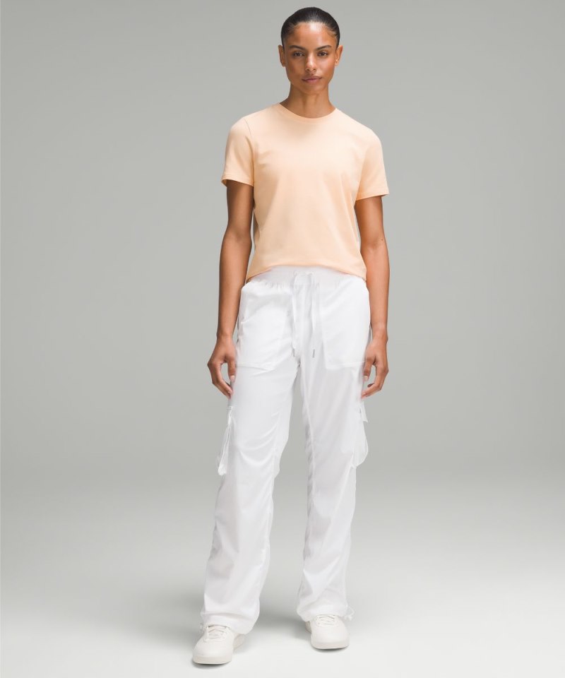 Lululemon Love Curved-Hem Crewneck T-Shirt Peach Bellini Online Outlet Sale