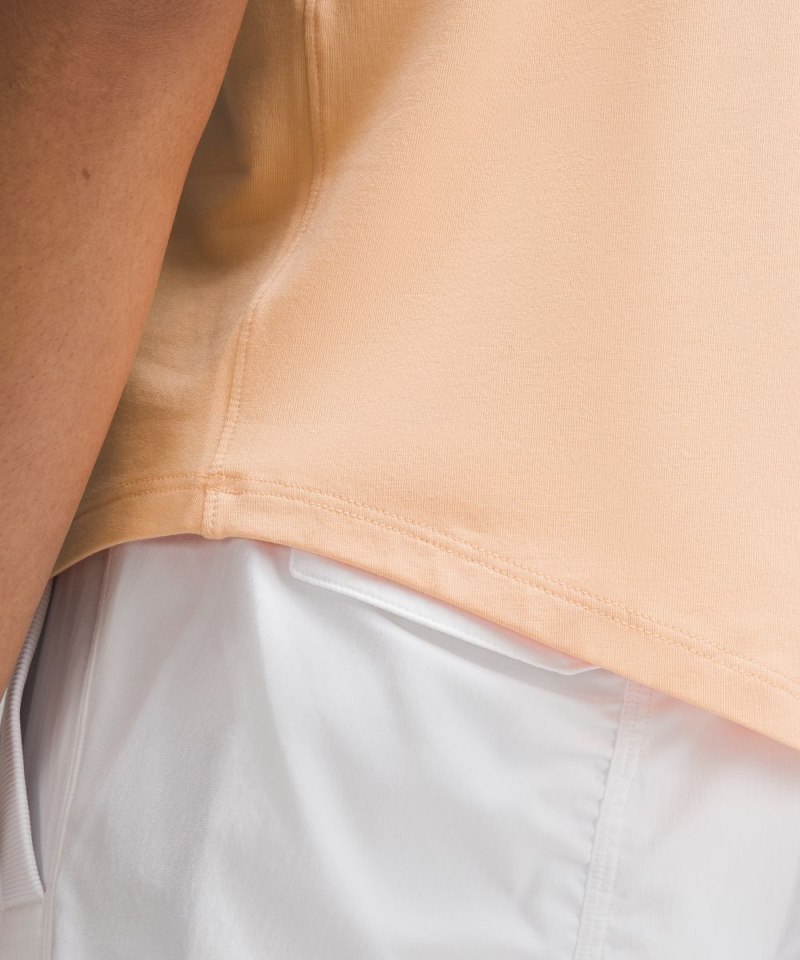 Lululemon Love Curved-Hem Crewneck T-Shirt Peach Bellini Online Outlet Sale