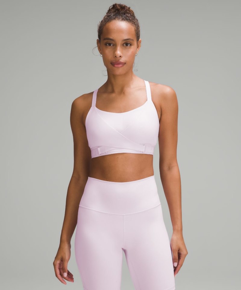 Lululemon Super-Soft Adjustable Recovery Bra *Light Support, B-D Cups Meadowsweet Pink Online Outlet Sale