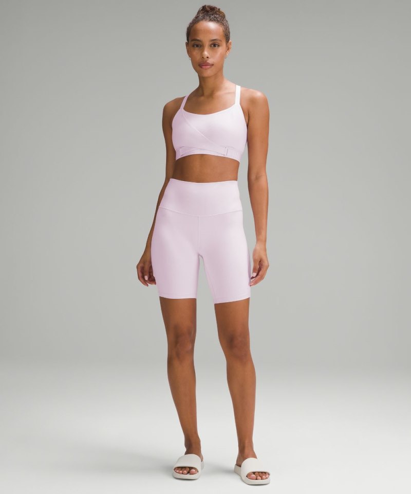 Lululemon Super-Soft Adjustable Recovery Bra *Light Support, B-D Cups Meadowsweet Pink Online Outlet Sale