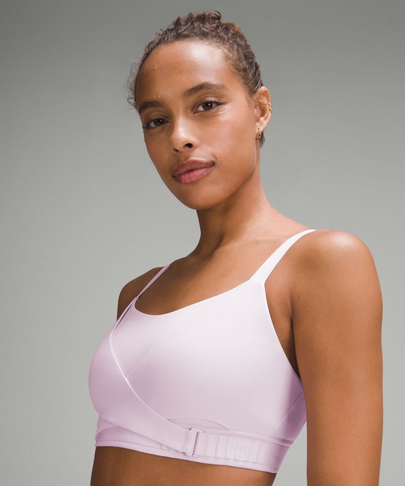 Lululemon Super-Soft Adjustable Recovery Bra *Light Support, B-D Cups Meadowsweet Pink Online Outlet Sale