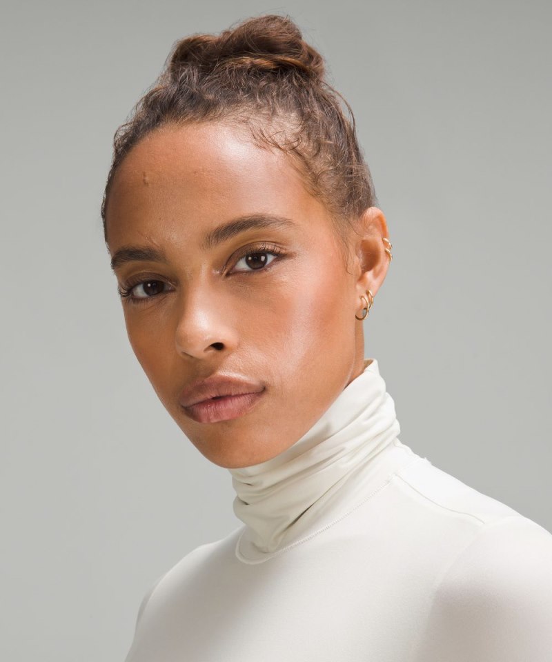 Lululemon Wundermost Ultra-Soft Nulu Turtleneck Bodysuit Bone Online Outlet Sale