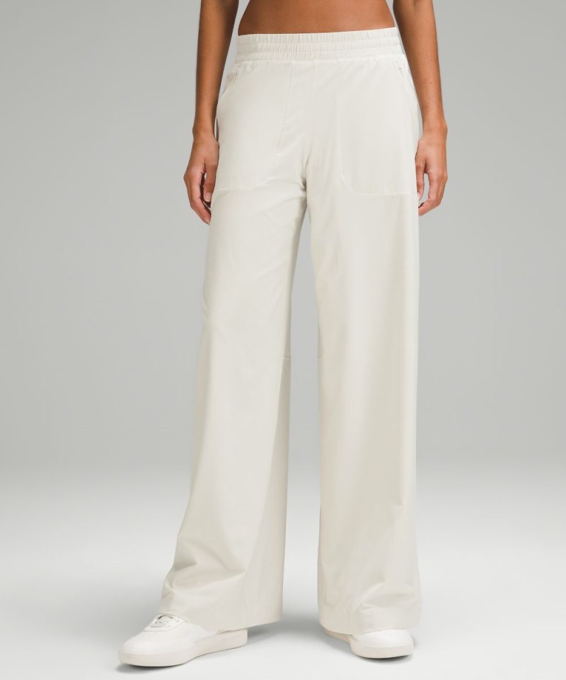 Lululemon Swift Mid-Rise Wide-Leg Pant Bone Online Outlet Sale