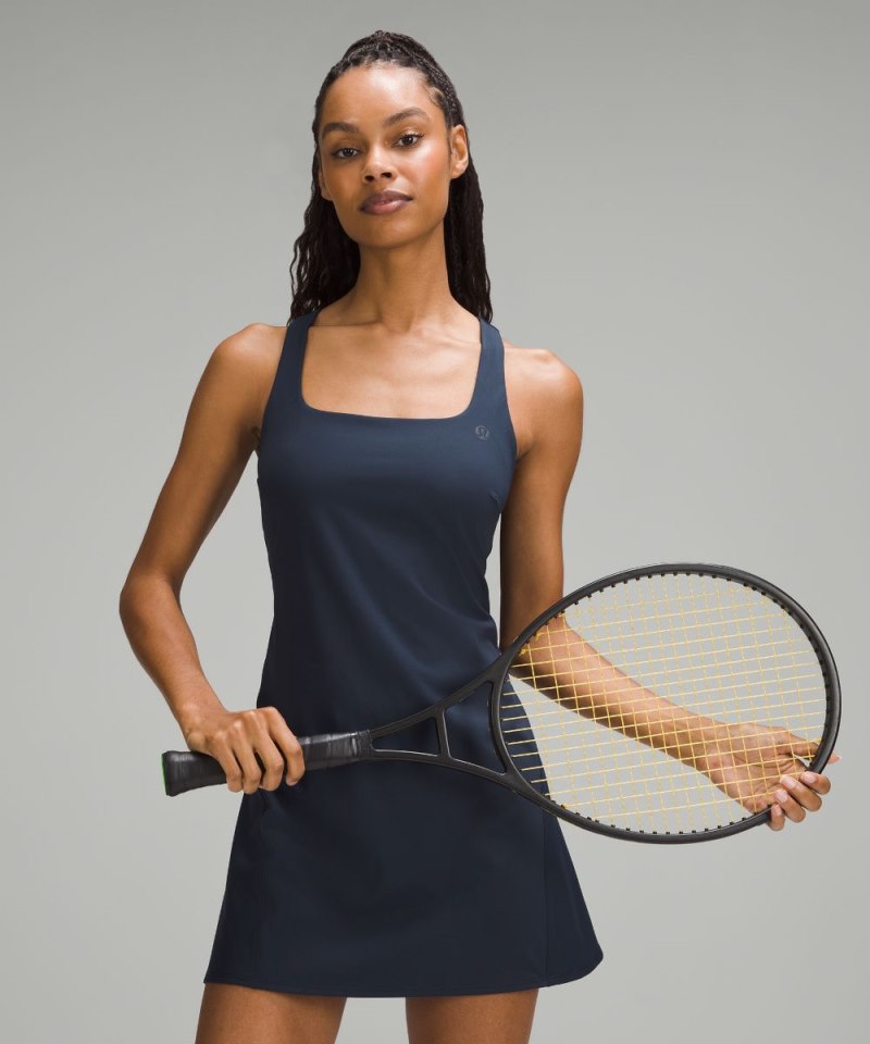 Lululemon Lightweight Linerless Tennis Dress True Navy Online Outlet Sale