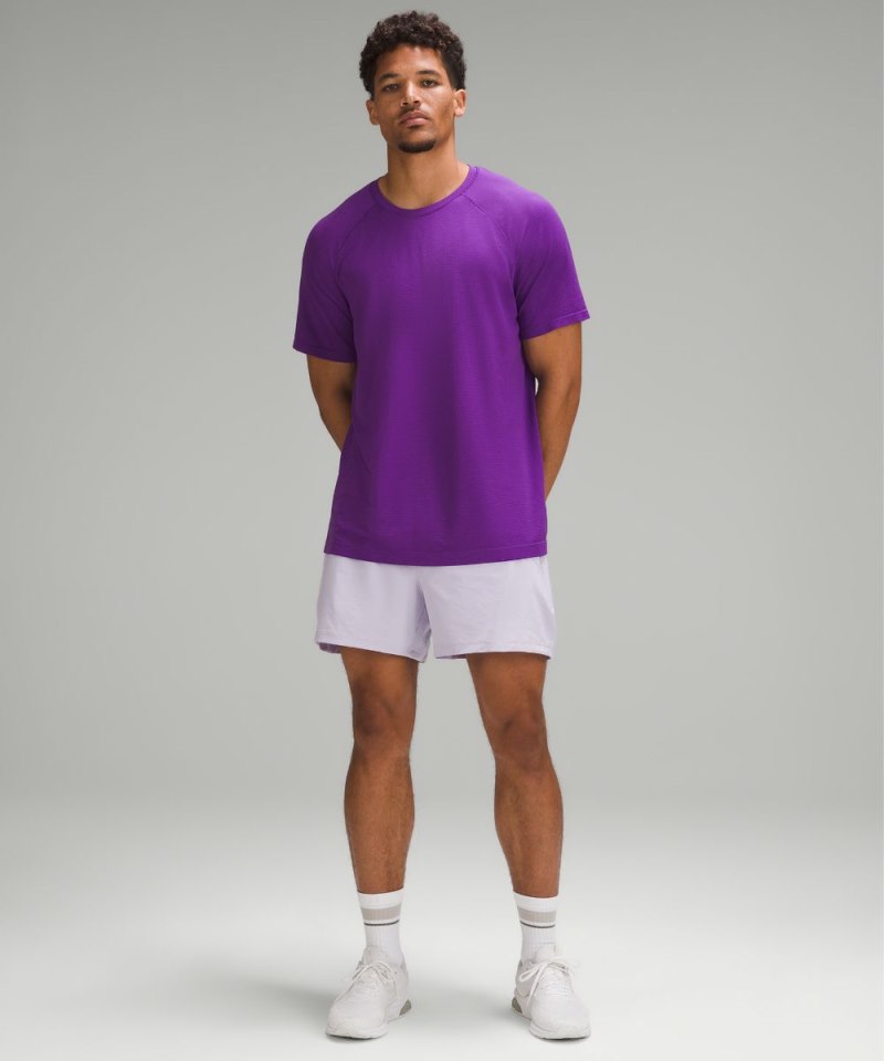 Lululemon Pace Breaker Lined Short 5" Lilac Ether Online Outlet Sale