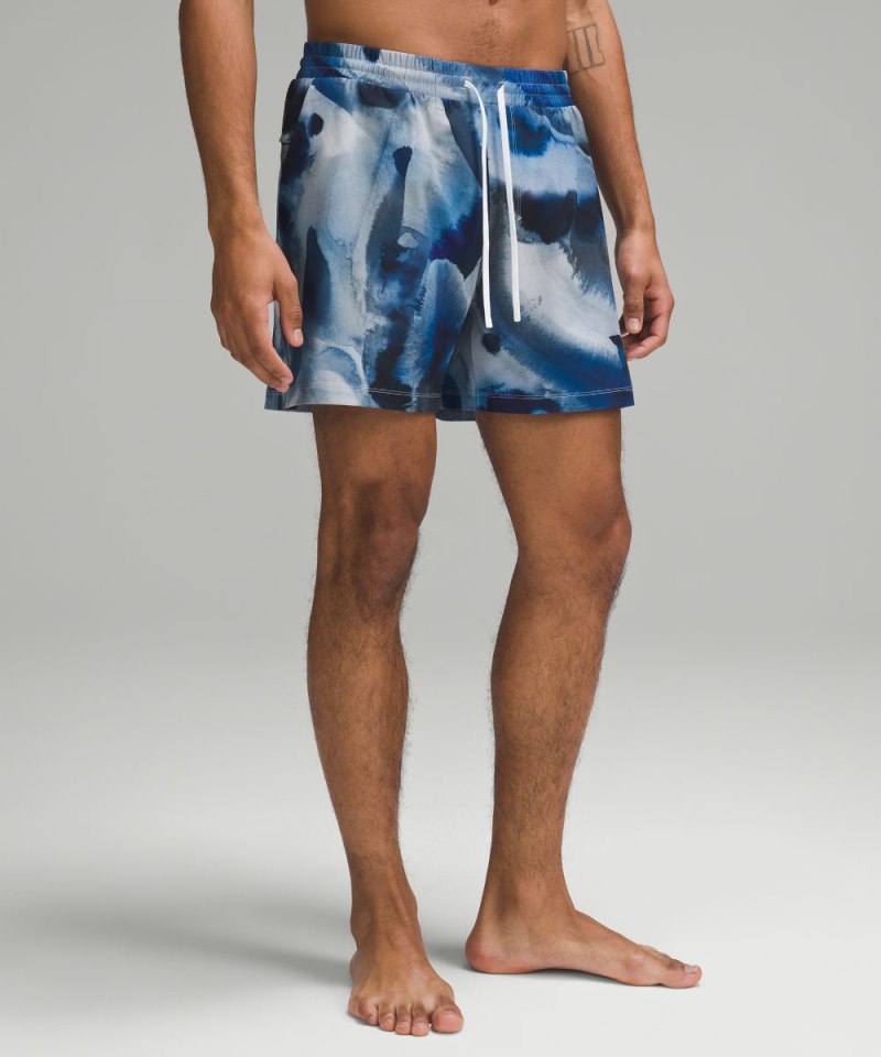 Lululemon Pool Short 5" *Lined Ink Islands True Navy Multi Online Outlet Sale