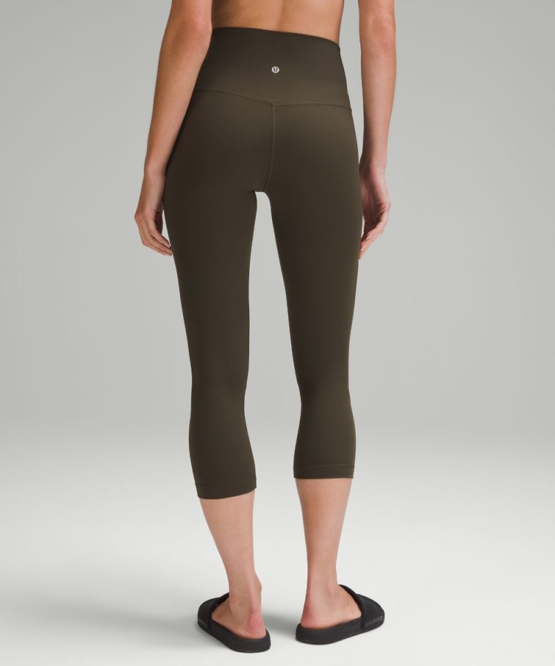 Lululemon lululemon Align™ High-Rise Crop 21" Dark Olive Online Outlet Sale