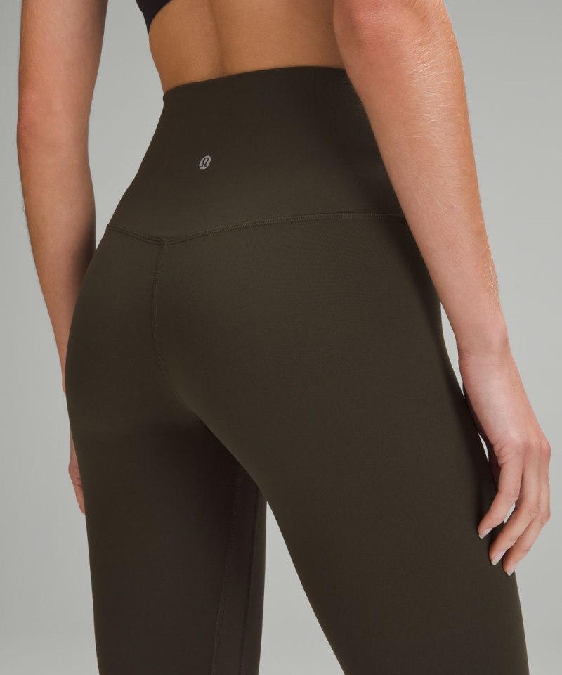 Lululemon lululemon Align™ High-Rise Crop 21" Dark Olive Online Outlet Sale