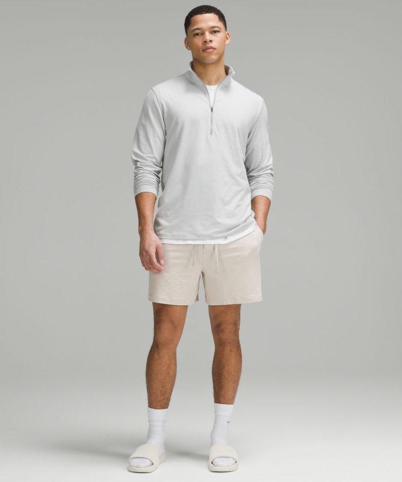 Lululemon Soft Jersey Short 5" Heathered Mojave Tan / Heathered Bone Online Outlet Sale
