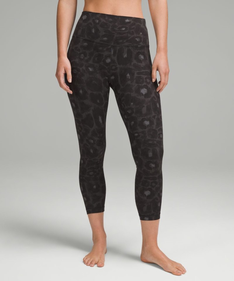 Lululemon lululemon Align™ High-Rise Crop 23" Spray Leopard Black Multi (not available) Online Outlet Sale