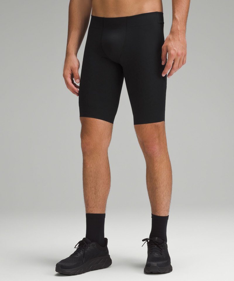 Lululemon SenseKnit Running Short 10" Black Online Outlet Sale