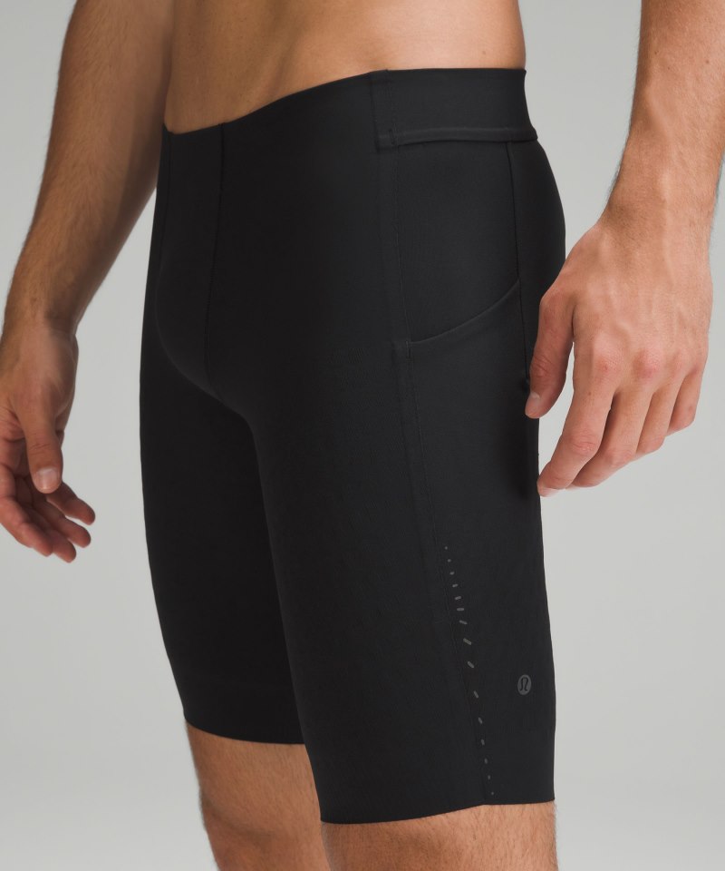 Lululemon SenseKnit Running Short 10" Black Online Outlet Sale