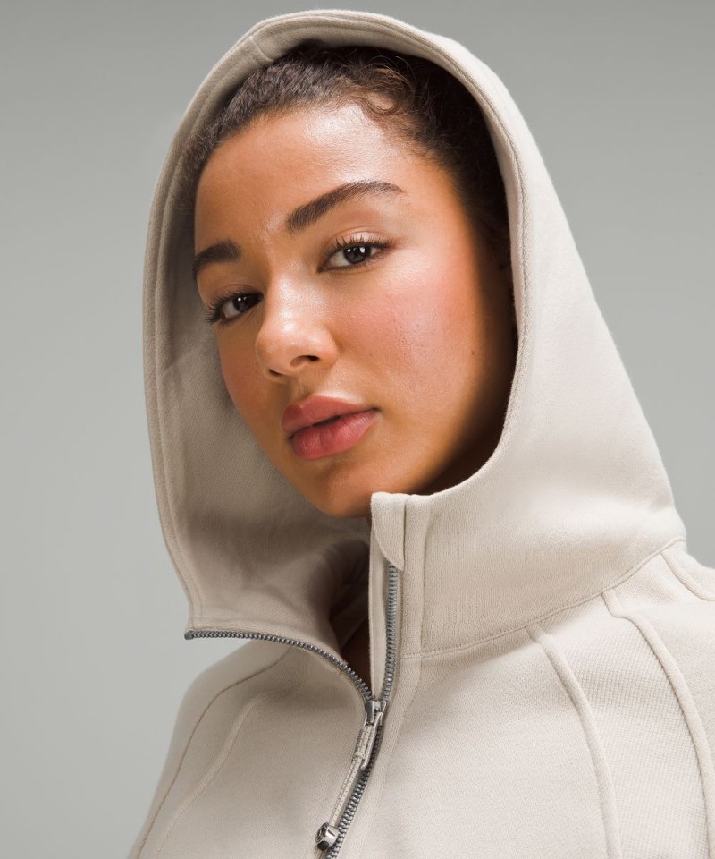Lululemon Scuba Oversized Half-Zip Hoodie Mojave Tan Online Outlet Sale