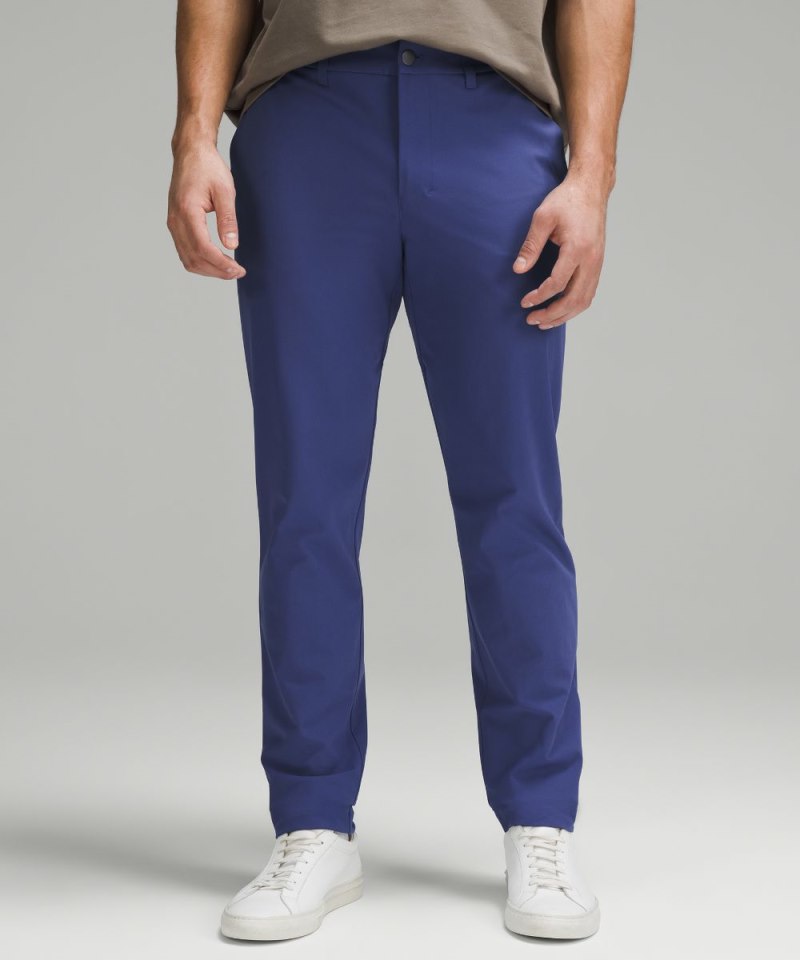 Lululemon ABC Slim-Fit Trouser 37"L *Warpstreme Gatsby Blue Online Outlet Sale