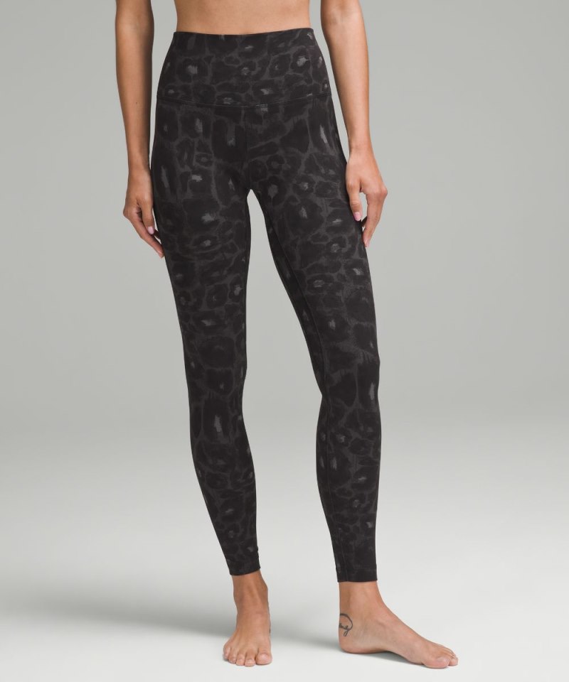 Lululemon lululemon Align™ High-Rise Pant 28" Spray Leopard Black Multi (not available) Online Outlet Sale