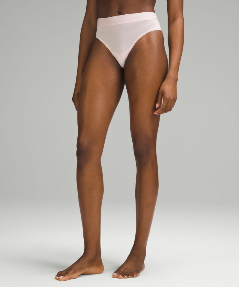 Lululemon UnderEase High-Rise Thong Underwear *3 Pack Silver Drop / Strawberry Milkshake / Black Online Outlet Sale