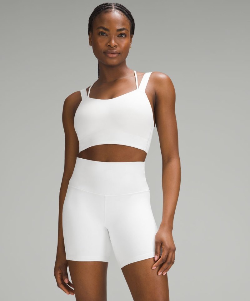 Lululemon Like a Cloud Longline Bra *Light Support, D / DD Cup White Online Outlet Sale