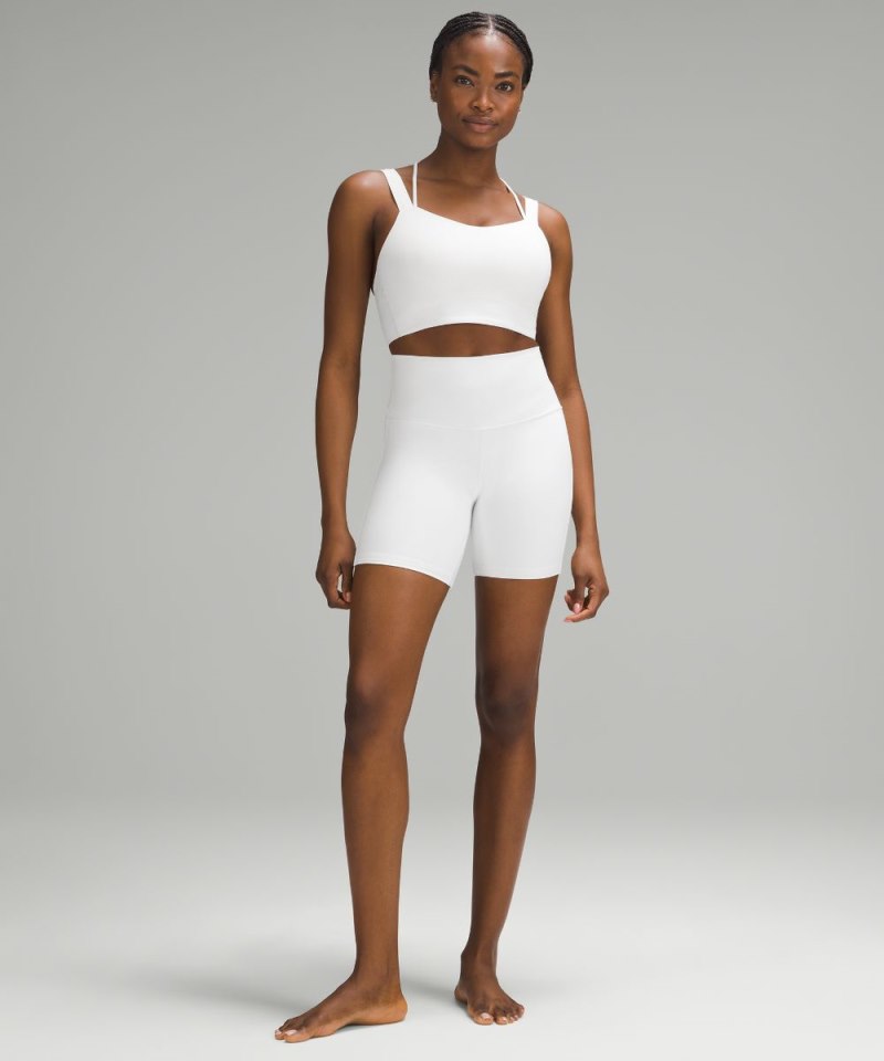 Lululemon Like a Cloud Longline Bra *Light Support, D / DD Cup White Online Outlet Sale