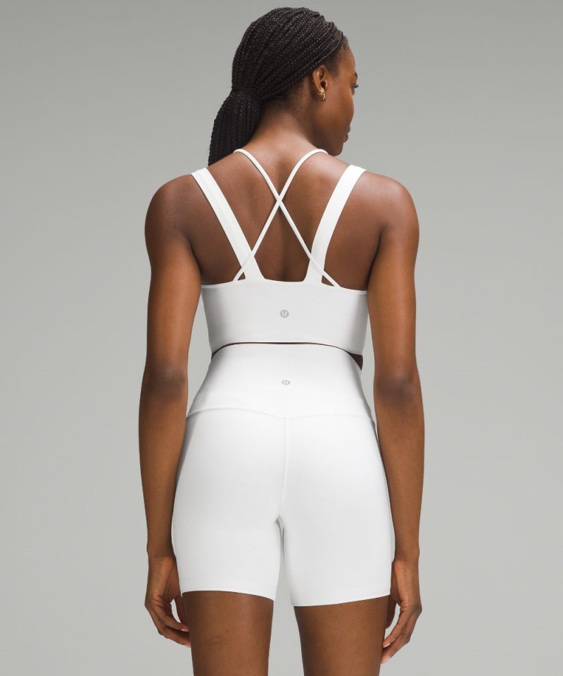 Lululemon Like a Cloud Longline Bra *Light Support, D / DD Cup White Online Outlet Sale