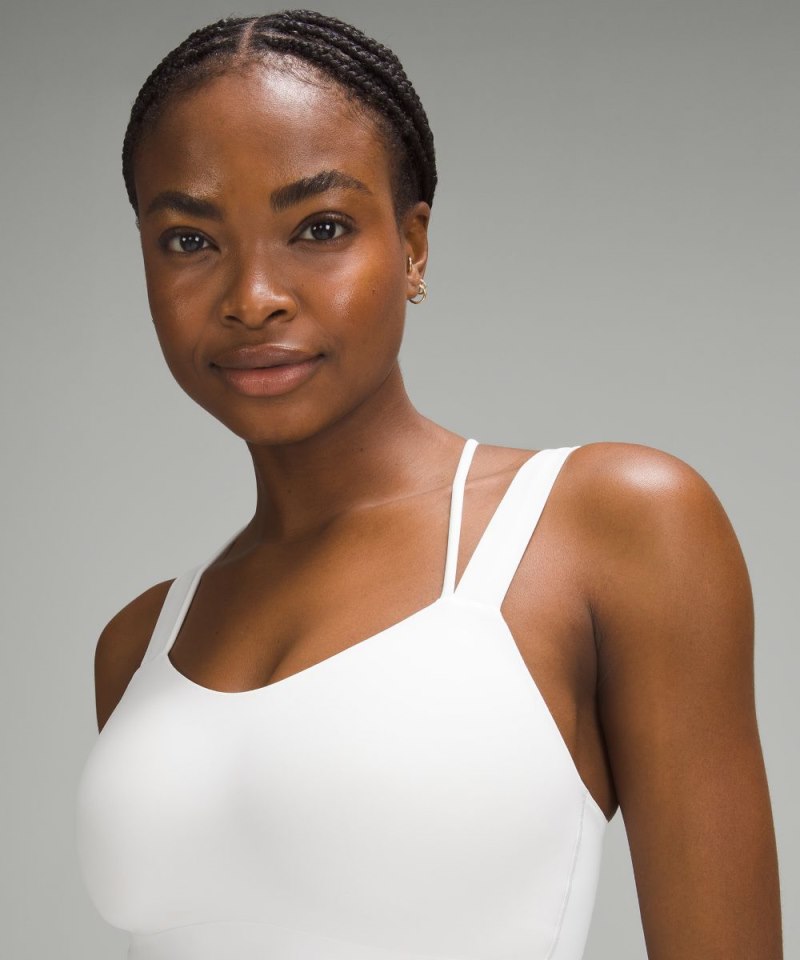Lululemon Like a Cloud Longline Bra *Light Support, D / DD Cup White Online Outlet Sale