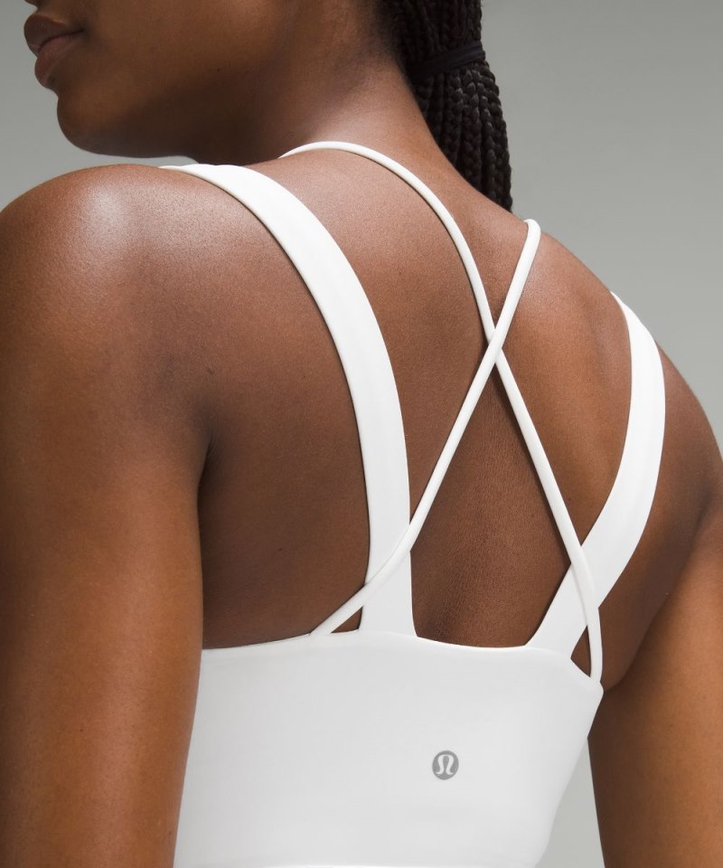 Lululemon Like a Cloud Longline Bra *Light Support, D / DD Cup White Online Outlet Sale