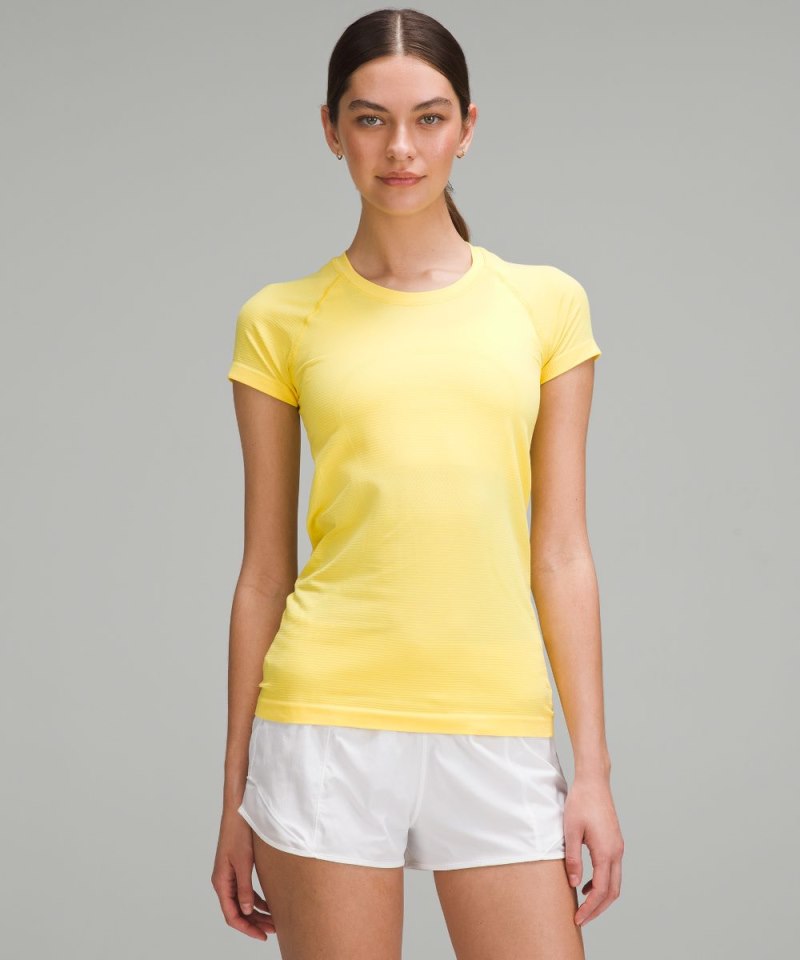 Lululemon Swiftly Tech Short-Sleeve Shirt 2.0 Beaming Yellow / Beaming Yellow Online Outlet Sale