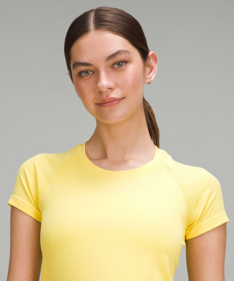 Lululemon Swiftly Tech Short-Sleeve Shirt 2.0 Beaming Yellow / Beaming Yellow Online Outlet Sale