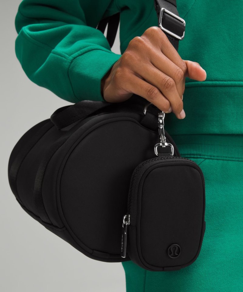 Lululemon Clippable Nano Pouch *Knit Nylon Black Online Outlet Sale