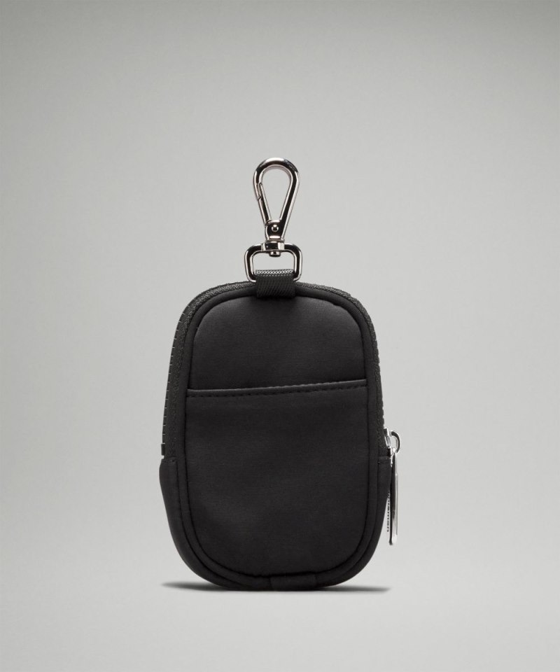 Lululemon Clippable Nano Pouch *Knit Nylon Black Online Outlet Sale