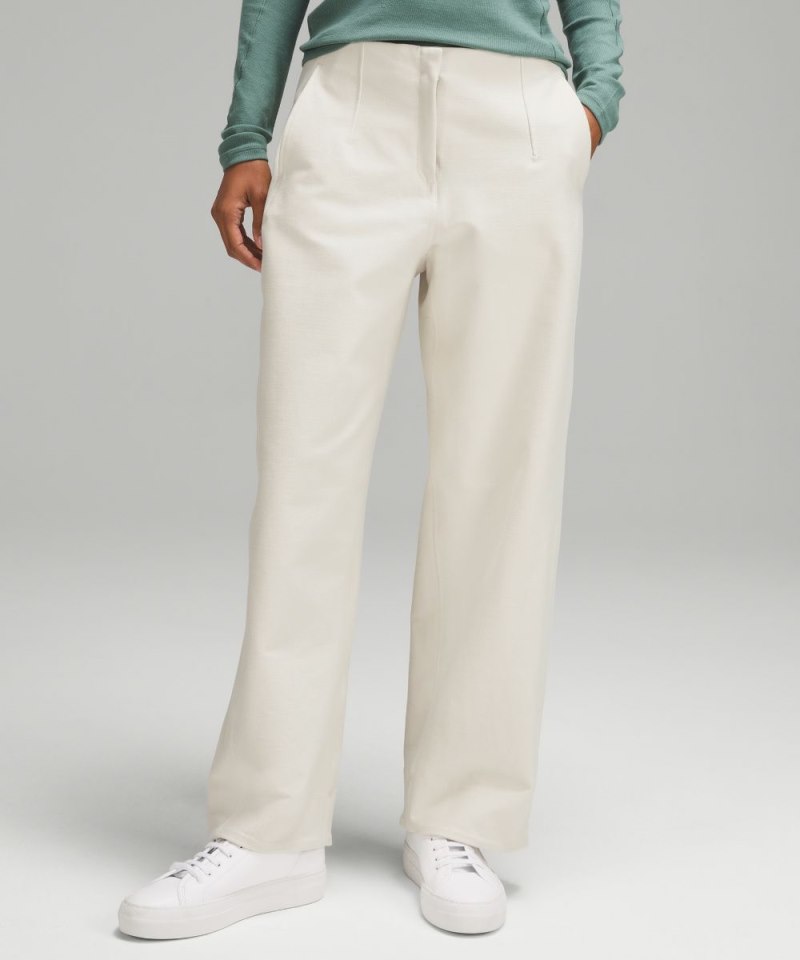 Lululemon Utilitech Relaxed Mid-Rise Trouser 7 / 8 Length Bone Online Outlet Sale