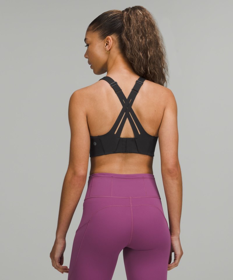 Lululemon AirSupport Bra *High Support, C–DDD Cups Online Only Black / Asphalt Grey Online Outlet Sale